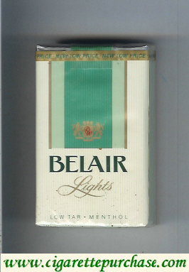 Belair Lights Low Tar Menthol cigarettes